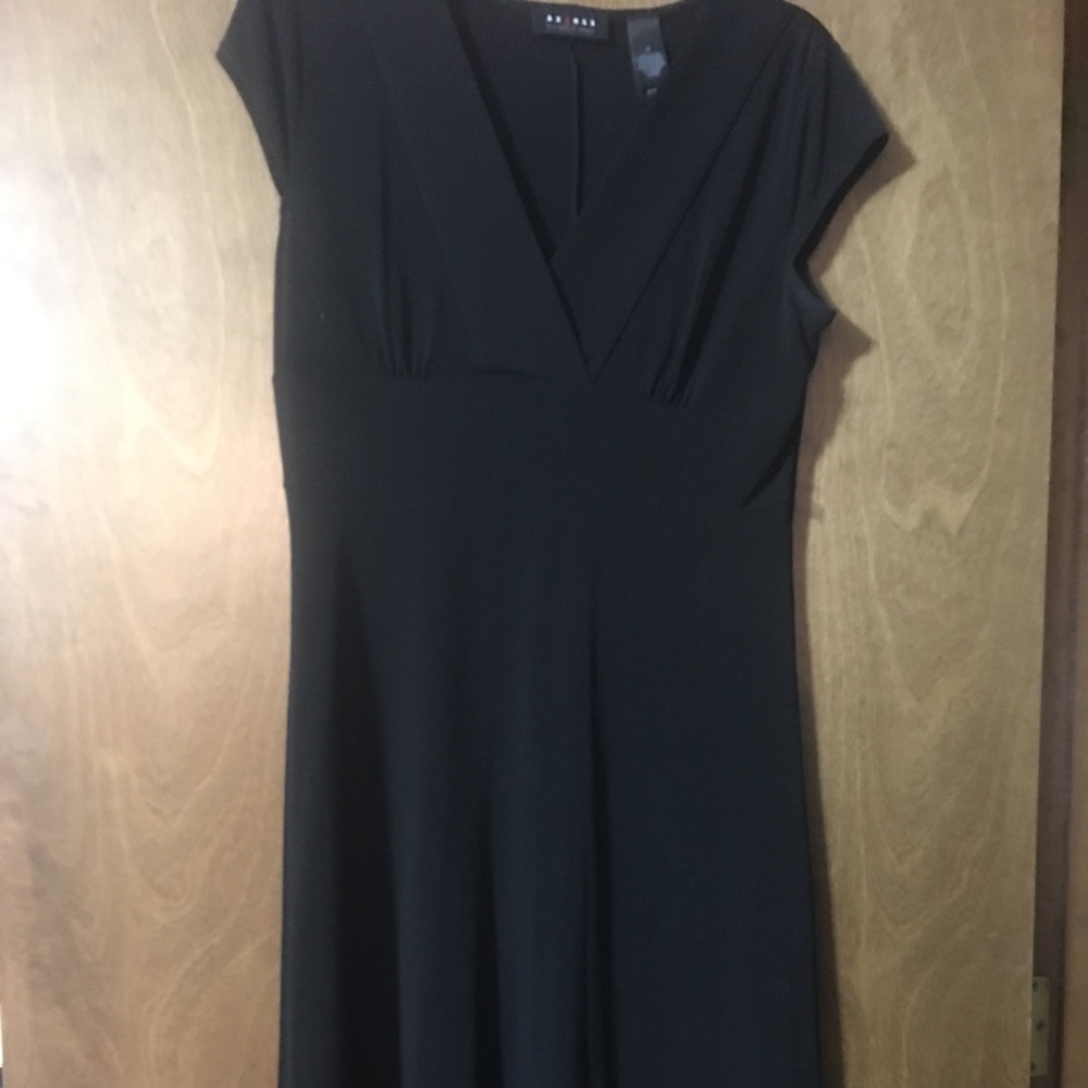 Black knee length dress